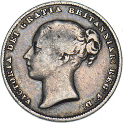 1859 Shilling - Victoria British Silver Coin