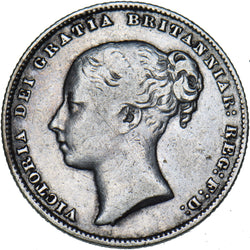 1866 Shilling (Die no. 44) - Victoria British Silver Coin