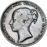 1866 Shilling (Die no. 44) - Victoria British Silver Coin