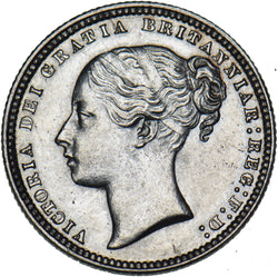 1874 Shilling (Die no. 10) - Victoria British Silver Coin - Superb
