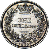 1874 Shilling (Die no. 10) - Victoria British Silver Coin - Superb
