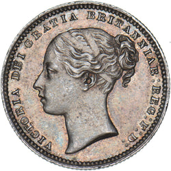 1876 Shilling (Die no. 7) - Victoria British Silver Coin - Very Nice