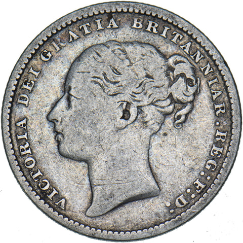 1884 Shilling - Victoria British Silver Coin