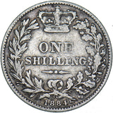 1884 Shilling - Victoria British Silver Coin