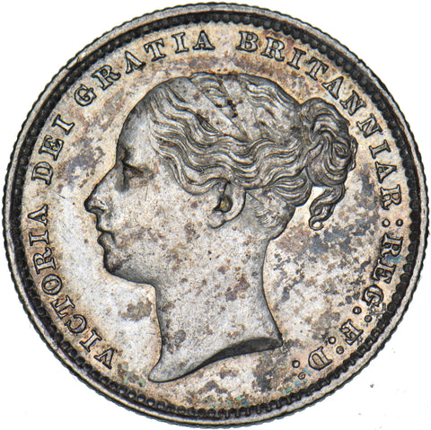 1886 Shilling - Victoria British Silver Coin - Very Nice