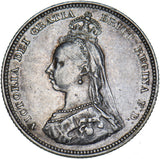 1887 Shilling - Victoria British Silver Coin - Nice