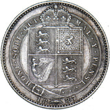 1887 Shilling - Victoria British Silver Coin - Nice