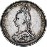 1887 Shilling - Victoria British Silver Coin - Nice