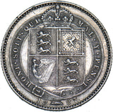 1887 Shilling - Victoria British Silver Coin - Nice