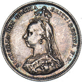 1887 Shilling - Victoria British Silver Coin - Nice