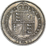 1887 Shilling - Victoria British Silver Coin - Nice
