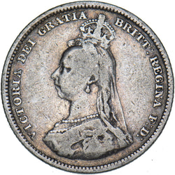 1888 Shilling - Victoria British Silver Coin