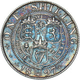 1897 Shilling - Victoria British Silver Coin - Nice