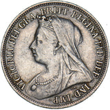 1899 Shilling - Victoria British Silver Coin - Nice