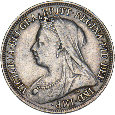 1899 Shilling - Victoria British Silver Coin - Nice