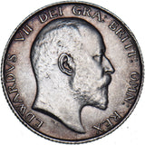 1902 Shilling - Edward VII British Silver Coin - Very Nice