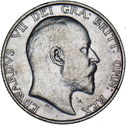 1903 Shilling - Edward VII British Silver Coin - Nice