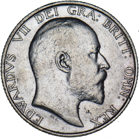 1903 Shilling - Edward VII British Silver Coin - Nice