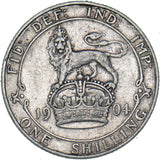 1904 Shilling - Edward VII British Silver Coin
