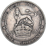 1905 Shilling - Edward VII British Silver Coin