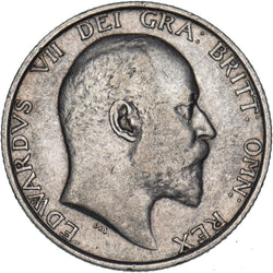 1906 Shilling - Edward VII British Silver Coin - Nice