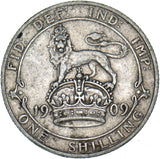 1909 Shilling - Edward VII British Silver Coin