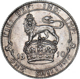 1910 Shilling - Edward VII British Silver Coin - Superb