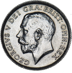 1912 Shilling - George V British Silver Coin - Superb