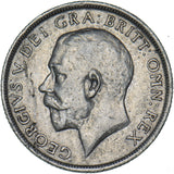 1913 Shilling - George V British Silver Coin - Nice