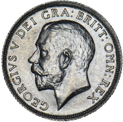 1914 Shilling - George V British Silver Coin - Superb