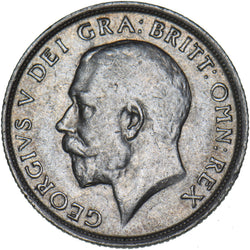 1915 Shilling - George V British Silver Coin - Nice