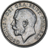 1915 Shilling - George V British Silver Coin - Nice