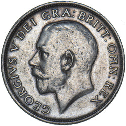 1916 Shilling - George V British Silver Coin - Nice