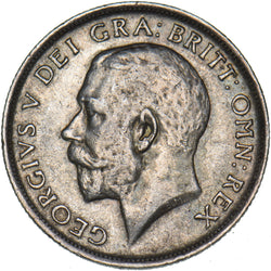 1917 Shilling - George V British Silver Coin - Nice