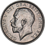1917 Shilling - George V British Silver Coin - Very Nice