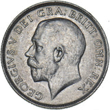 1918 Shilling - George V British Silver Coin - Nice
