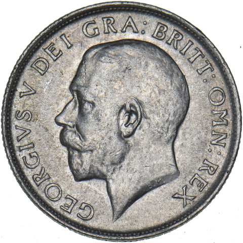 1918 Shilling - George V British Silver Coin - Nice