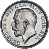 1918 Shilling - George V British Silver Coin - Nice