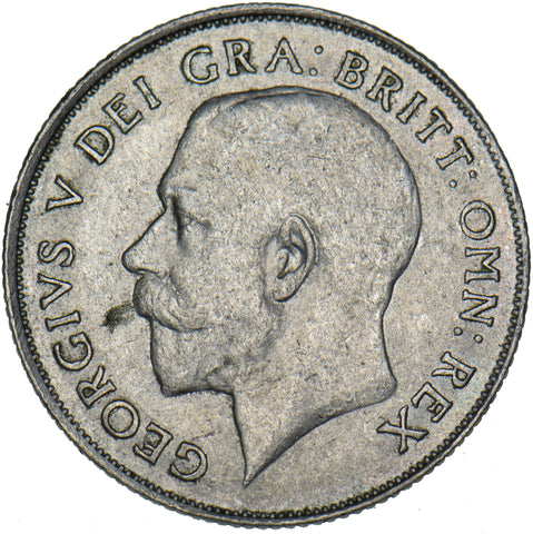 1922 Shilling - George V British Silver Coin - Very Nice