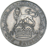 1924 Shilling - George V British Silver Coin - Very Nice