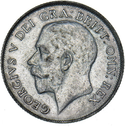 1925 Shilling - George V British Silver Coin - Nice
