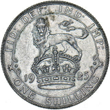 1925 Shilling - George V British Silver Coin - Nice