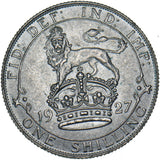 1927 Shilling - George V British Silver Coin - Superb