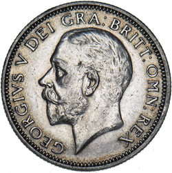 1927 Shilling - George V British Silver Coin - Nice