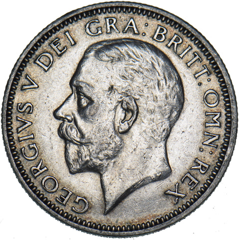 1927 Shilling - George V British Silver Coin - Nice