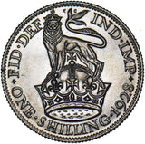 1928 Shilling - George V British Silver Coin - Superb