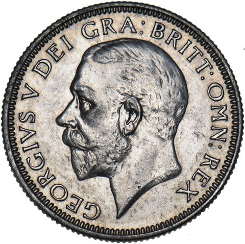 1928 Shilling - George V British Silver Coin - Very Nice