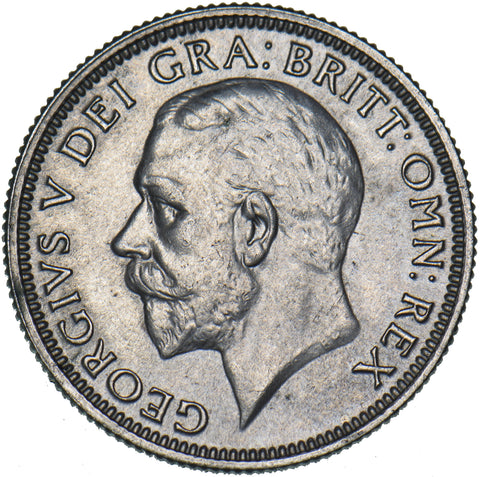 1929 Shilling - George V British Silver Coin - Very Nice