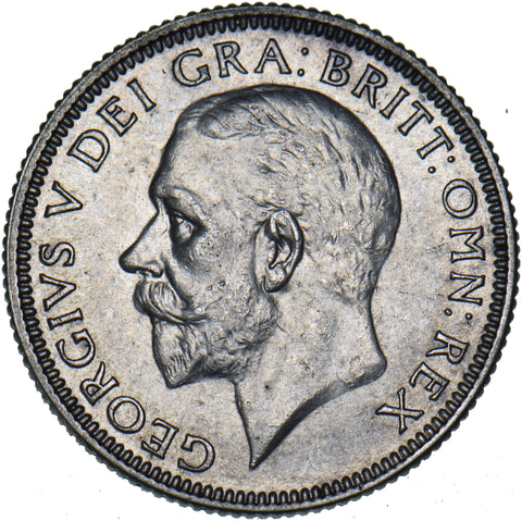 1933 Shilling - George V British Silver Coin - Very Nice
