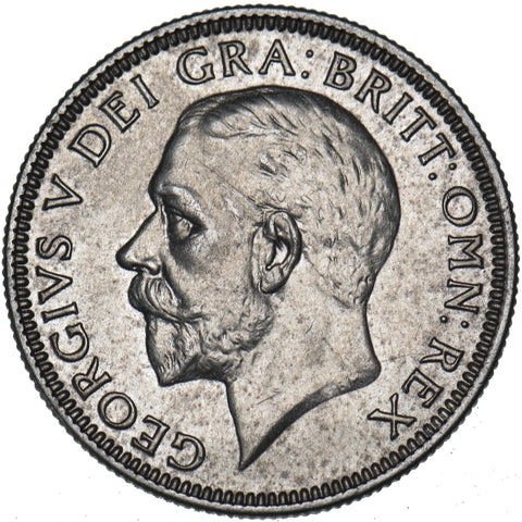 1934 Shilling - George V British Silver Coin - Very Nice